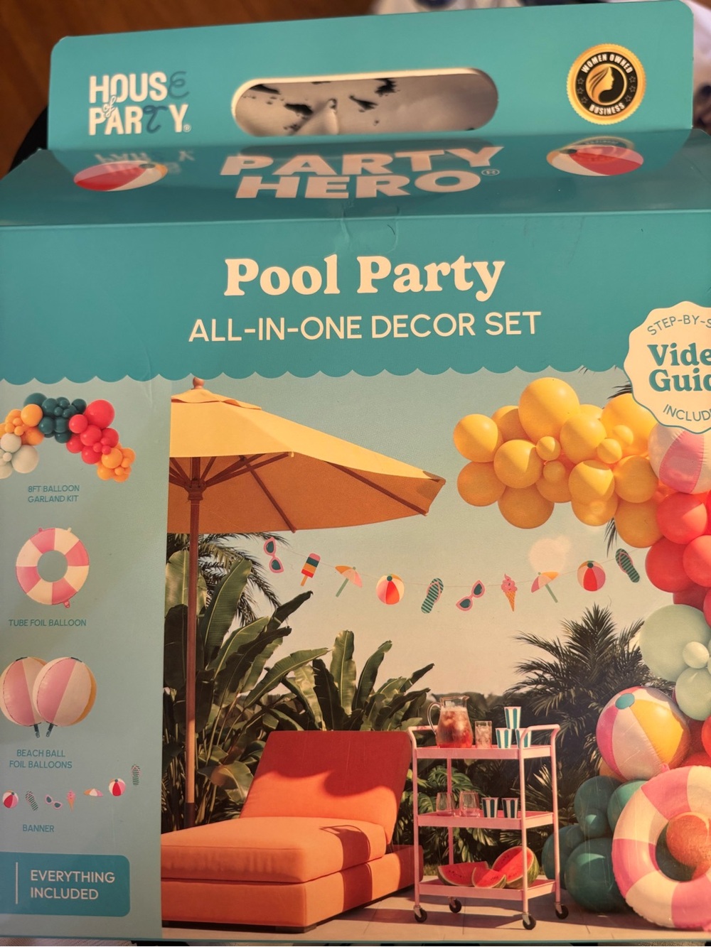 Pool Party All-In-One Decor Set - Teal